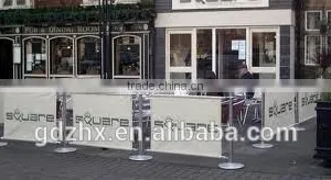 Cafe Barrier With Customized Carvas thumbnail-2