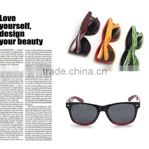 Fake Wooden Sunglasses, Water Transfer Print Sunglasses, Good Quality FDA&CE thumbnail-1