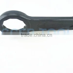 100mm DIN7444 Ring Slogging Spanner (10~185mm) 45# Carbon Steel 40Cr Hammer Striking Box Wrench thumbnail-4