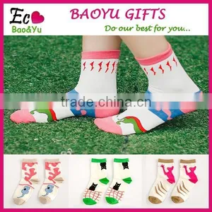 Lovely Cat Pattern Young Girls Socks Various Kinds Of Winter Socks Factory thumbnail-1