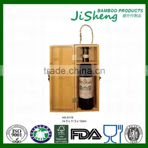 Hot Fashion Antique Classic Style Bamboo Wooden Wine Box thumbnail-1