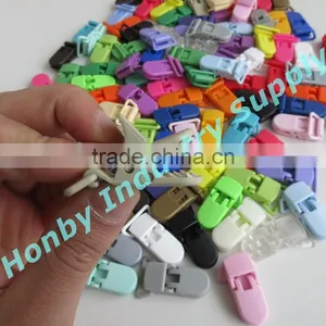 Baby Accessories Cute Color 20mm Safety Resin Baby Pacifier Clip For Holder thumbnail-4
