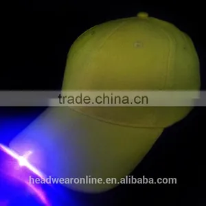 Customized Cheap Blank 6 Panel Baseball Caps With Led Light thumbnail-1