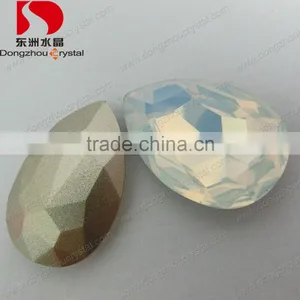 Drop Shaped White Opal Color Crystal Fancy Stone for Wedding Dresses thumbnail-1