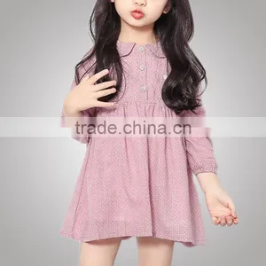 Eco-Friendly Autumn Fashion Clothing Novelty Style Little Girl Dress Cotton For Party thumbnail-1