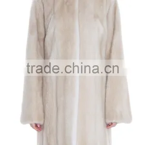 2016 Winter Women Keep Warm Noble Natural Mink Fur Coat thumbnail-1