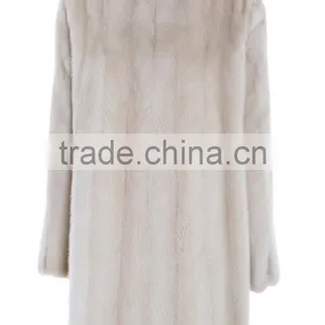 2016 Winter Women Keep Warm Noble Natural Mink Fur Coat thumbnail-2