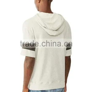 Mens French Terry Short Sleeve Hoodie thumbnail-4