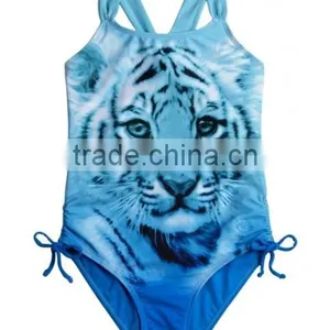Good Quality Nylon/spandex Baby Girl Swimsuit One Piece Swimwear thumbnail-2