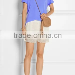 V Neck Loose Cotton t Shirt for Women thumbnail-2