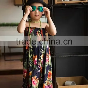 COOL KID ZONE 2016 Rayon Flower Soft Baby Dress off Shoulrder Fashion Girl Baby Dress thumbnail-4