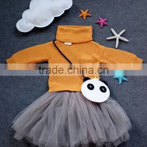 Baby Girl Boy Clothes High Neck Warm Sweater Children Toddler Kids Poloneck Turtleneck Winter Autumn Pullover Knit Loose Top thumbnail-3