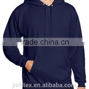 Cotton Polyester Plain Hoodies With Pocket thumbnail-6