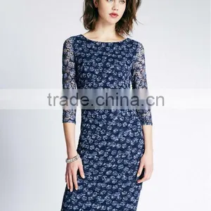 Floral Lace Shift Dress thumbnail-1
