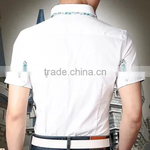 Cultivate One's Morality Type Youth Business Half Sleeve Shirts thumbnail-4