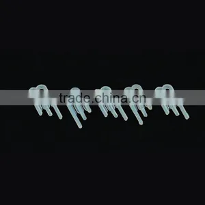 High Quality 3.75*1.7*0.35cm Clear Colored Plastic Shirt Clip for Garment Packing thumbnail-2