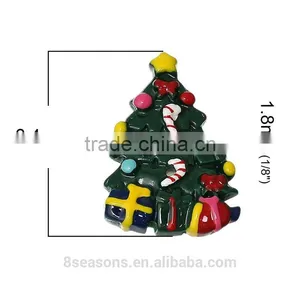 High Quality Christmas Tree Two Holes Resin Button for Garments Jewellry thumbnail-3