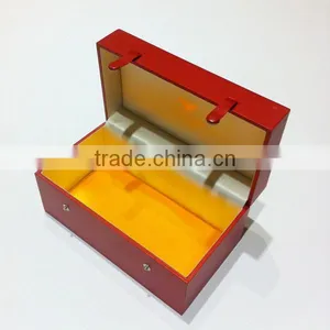 Red Paper Cover Jewelry /Crystal/Porcelain/Jade Box thumbnail-3
