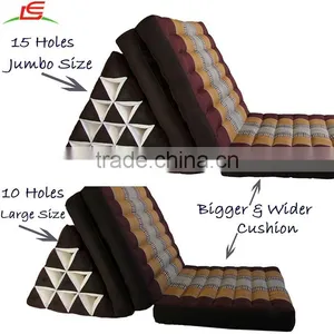 THAI TRIANGLE PILLOW DECORATIVE KAPOK COTTON CUSHION thumbnail-5