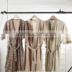 Wholesale 100 Cotton Cheap Spa Sauna Hotel Kimono Robe thumbnail-1