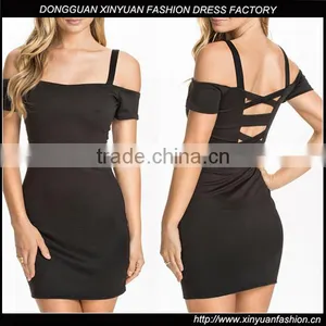 2017 Women Sexy Backless Party Cocktail Dress Ladies Short Bodycon Halter Prom Dresses thumbnail-1