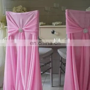 Newest Design Fancy Shiny Purple Wedding Tiffany Ruffle Chair Sash thumbnail-3
