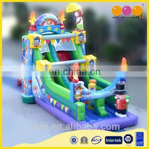 AOQI Giant Much Fun Hard-wearing Quality Festive Circus Inflatable Slide for Promotion thumbnail-1