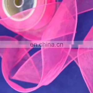 Solid Color Organza Ribbon Many Colors for You to Choose Birthday Gift Packing thumbnail-2