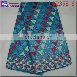 High Quality African Big Heavy Lace Fabrics LA2353 thumbnail-1