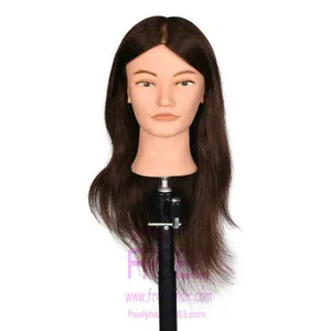 Training Head, Hairdressing Tools.human Hair Training Head thumbnail-4