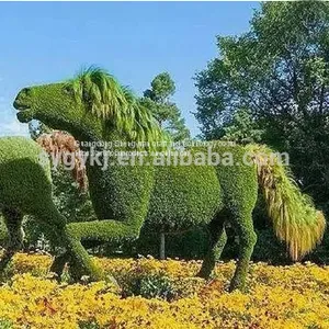 Large Outdoor Usage Artificial Topiary Animal Horse Shape thumbnail-1