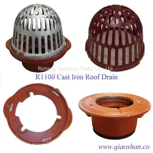 R1100 Series Cast Iron Roof Drain With A1-C3 Clamp and A1 Body With 3 Inch Push On Outlet for Roof Drainage thumbnail-5