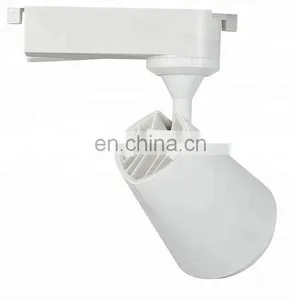 Modern Adjustable Magnetic Aluminium Housing Dimmable Rail Cob 20w Led Track Light thumbnail-4
