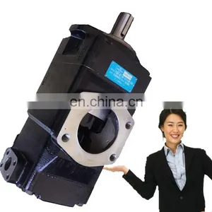 Parker Denison Industrial Double Vane Pump T6ED T6EDM Hydraulic Oil Pump for Sale thumbnail-1