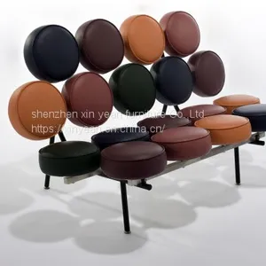 Nelson Marshmallow Sofa in Genuine Leather thumbnail-1