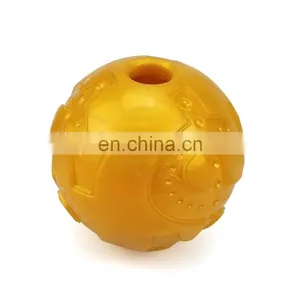Wholesale Golden Color Ball Snacks Leakage Dog Toy Ball thumbnail-5