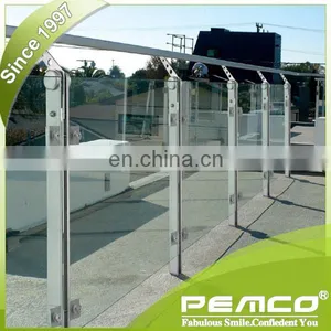 Cheap Frameless Balcony Terrace Glass Stainless Steel Balustrade thumbnail-3