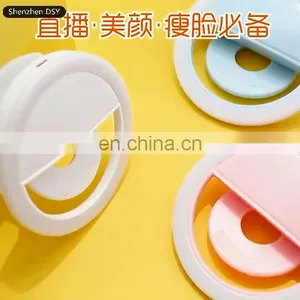 Amazon Hot Selling Universal Selfie Led Light Portable Flash Ring 36 LEDS Luminous Ring Clip Light For Iphone Mobile Phone thumbnail-1