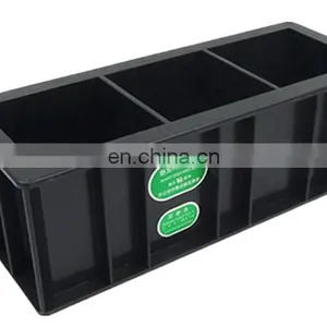 50mm Black Color Concrete Molds, Three Gang Plastic Cube Molds for Concrete thumbnail-3