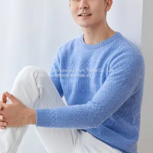 Fashion Knitted Pullover Cashmere Sweater Men Casual Sweater for Sale thumbnail-3