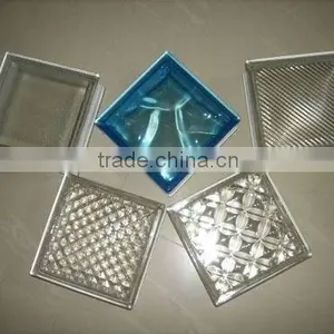 Green In-colored Cloudy Glass Block thumbnail-1