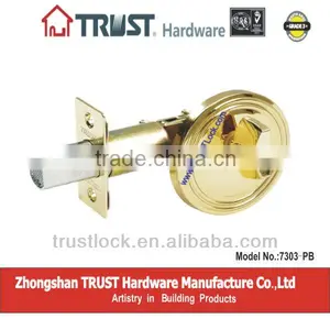 TRUST Deadbolt Lock Single Side With Polished Brass thumbnail-1