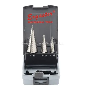 HSS Spiral Flute Step Drill Bit Set With Automatic Spring Loaded Center thumbnail-5