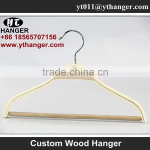 IIMY-181 Creamy White Wooden Baby Clothes Hangers for Bulk thumbnail-2