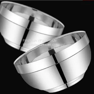 Heavy Duty Heat Insulated Brushed Stainless Steel Serving Bowls thumbnail-2