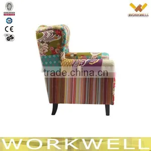 WorkWell Hot Sale Style Fabric Single Seater Sofa Chair With Low Back Kw-D4211-1 Quality Choice thumbnail-3