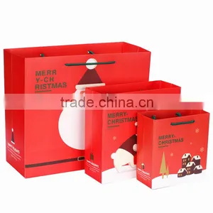 Custom Printed Low Cost Popular Hand Christmas Paper Bag Quality Choice thumbnail-4