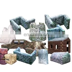 Commerical Inflatable Paintball Hunkers Air Paintball Obstacle Battle Field thumbnail-1