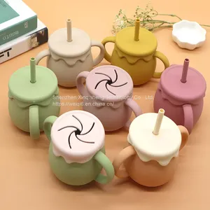 Brand New for Babies Educational Food Grade 360 Trainer Cup and Snack Catcher Mushie Snack Snack Cup Holder thumbnail-4