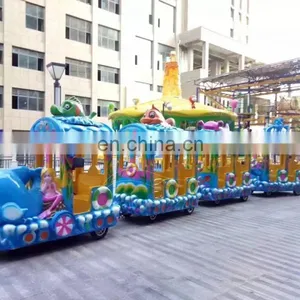 Funny Outdoor Indoor Amusement Park Rides Kiddie Train Ocean Train Rides thumbnail-3
